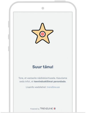 kliendi tagaside kogumine küsitlused Trendline kasutajaliides